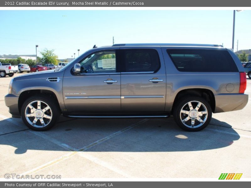 Mocha Steel Metallic / Cashmere/Cocoa 2012 Cadillac Escalade ESV Luxury