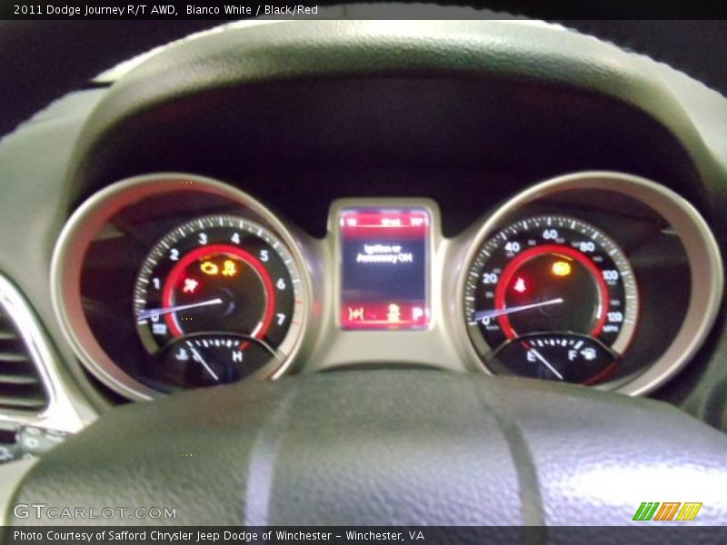 Bianco White / Black/Red 2011 Dodge Journey R/T AWD