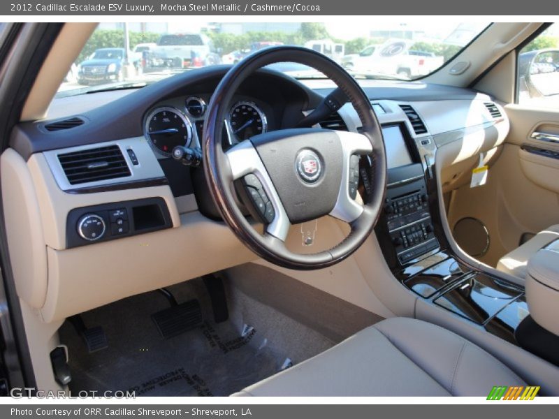 Mocha Steel Metallic / Cashmere/Cocoa 2012 Cadillac Escalade ESV Luxury