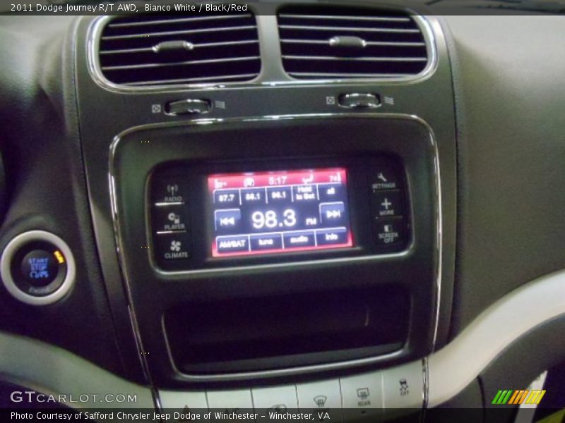 Bianco White / Black/Red 2011 Dodge Journey R/T AWD