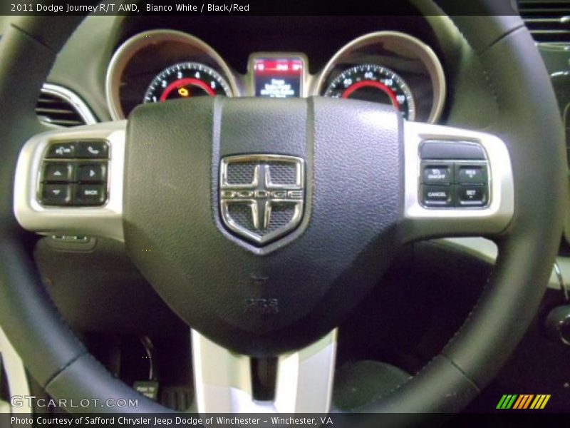 Bianco White / Black/Red 2011 Dodge Journey R/T AWD