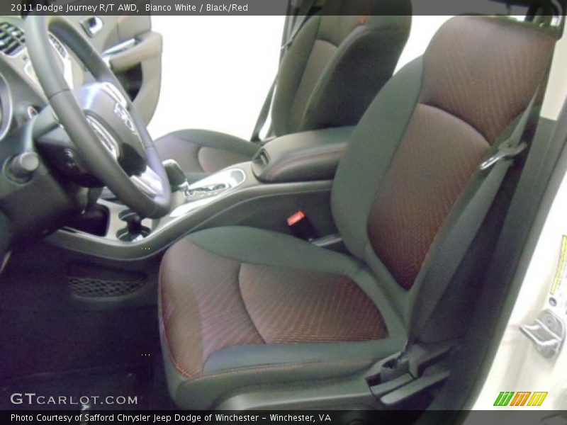 Bianco White / Black/Red 2011 Dodge Journey R/T AWD