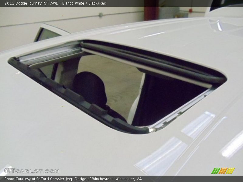 Bianco White / Black/Red 2011 Dodge Journey R/T AWD