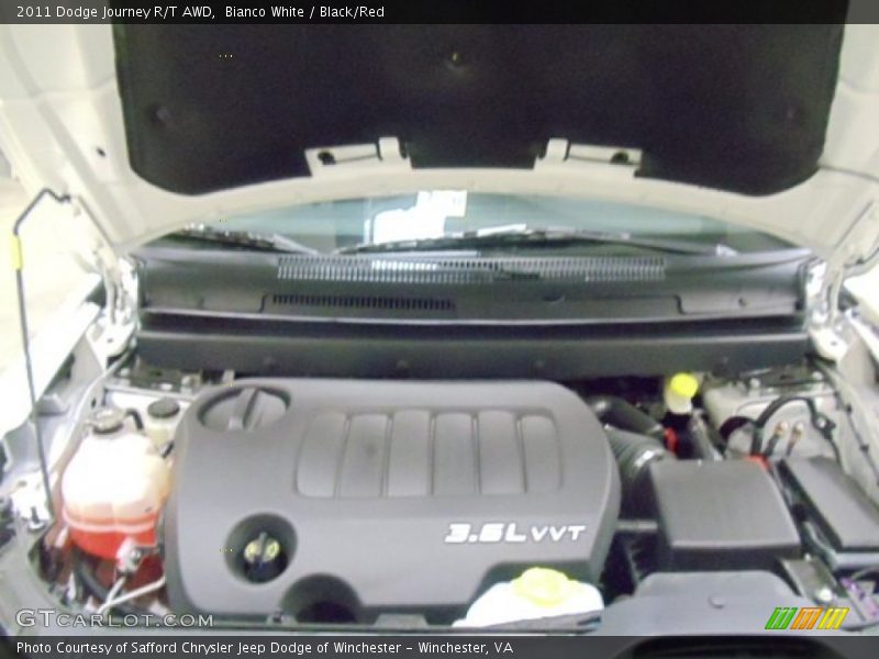 Bianco White / Black/Red 2011 Dodge Journey R/T AWD