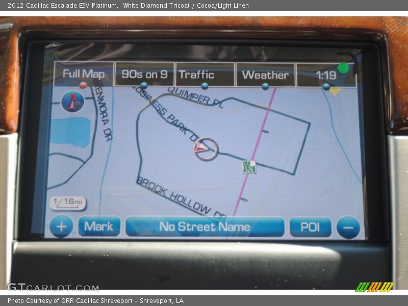 Navigation of 2012 Escalade ESV Platinum