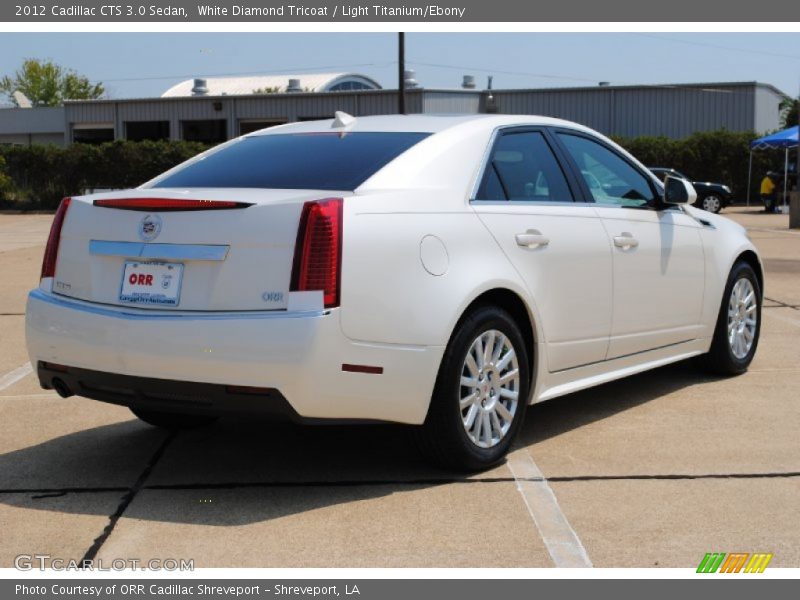 White Diamond Tricoat / Light Titanium/Ebony 2012 Cadillac CTS 3.0 Sedan