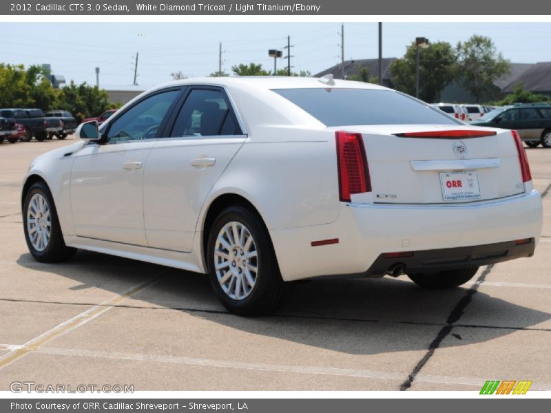 White Diamond Tricoat / Light Titanium/Ebony 2012 Cadillac CTS 3.0 Sedan