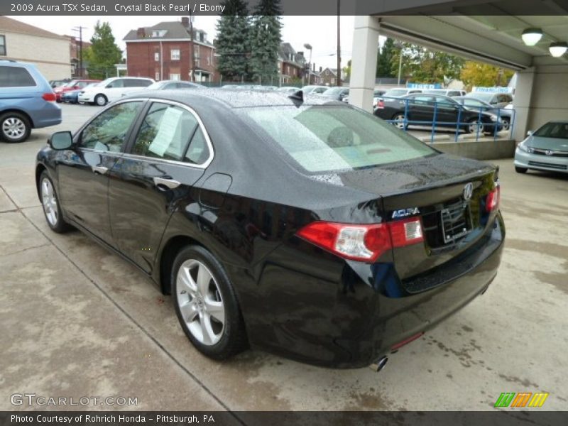Crystal Black Pearl / Ebony 2009 Acura TSX Sedan