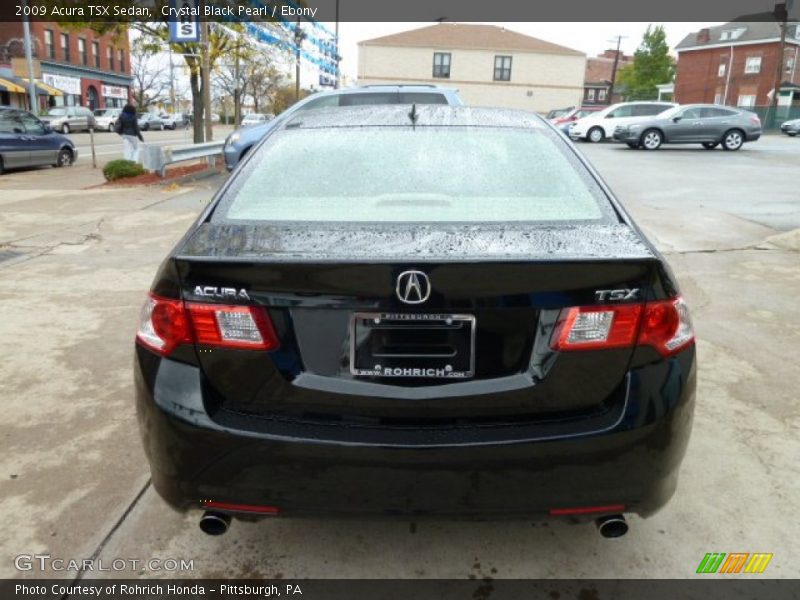 Crystal Black Pearl / Ebony 2009 Acura TSX Sedan