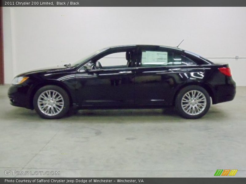 Black / Black 2011 Chrysler 200 Limited