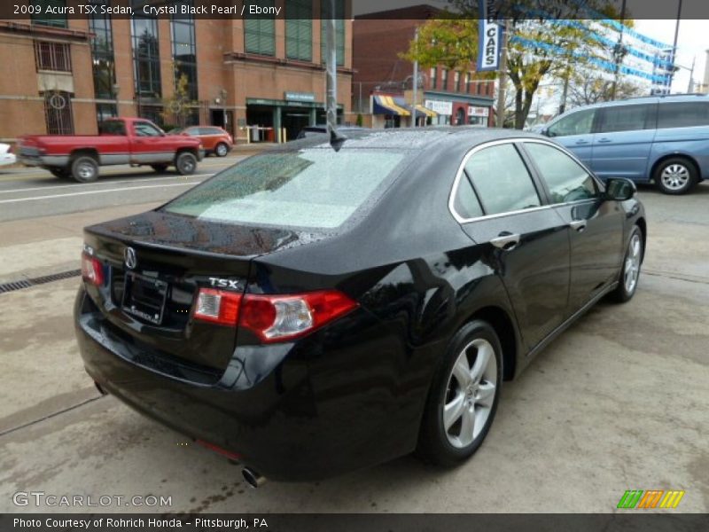 Crystal Black Pearl / Ebony 2009 Acura TSX Sedan