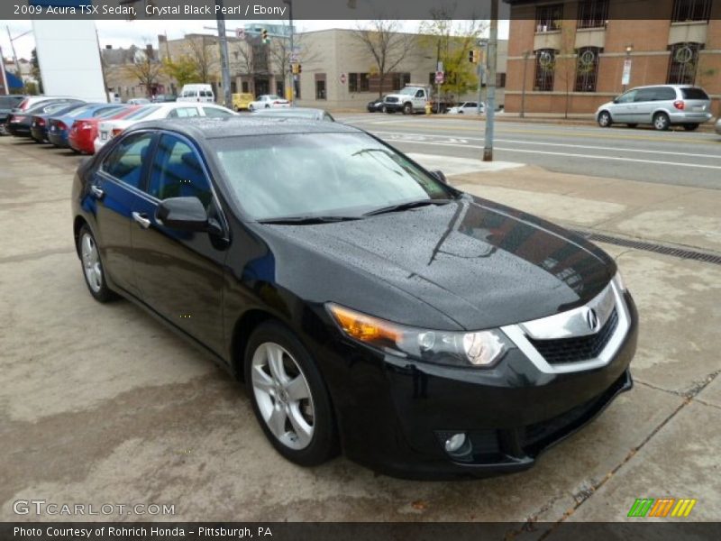 Crystal Black Pearl / Ebony 2009 Acura TSX Sedan