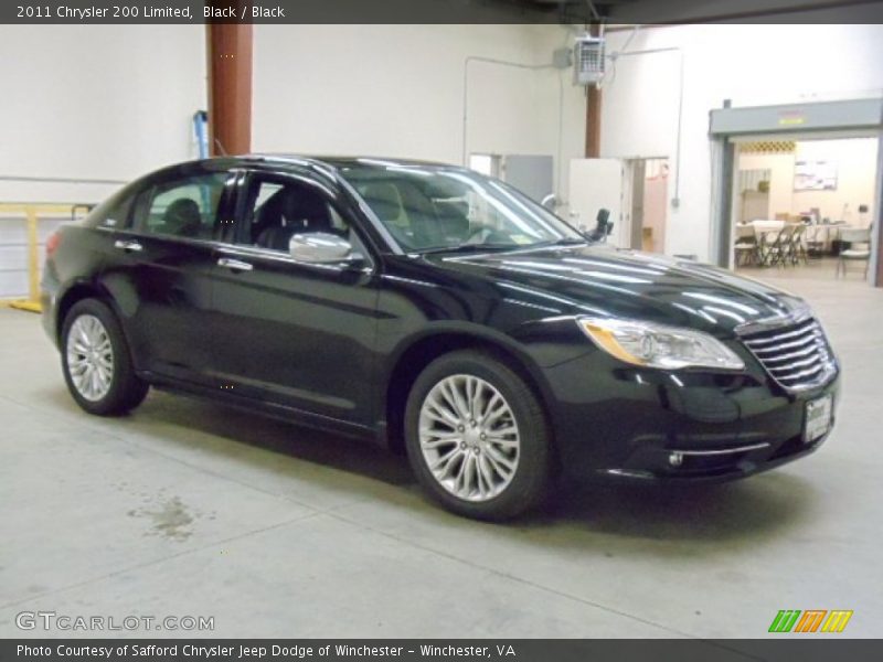 Black / Black 2011 Chrysler 200 Limited