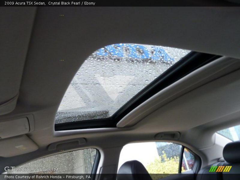 Crystal Black Pearl / Ebony 2009 Acura TSX Sedan