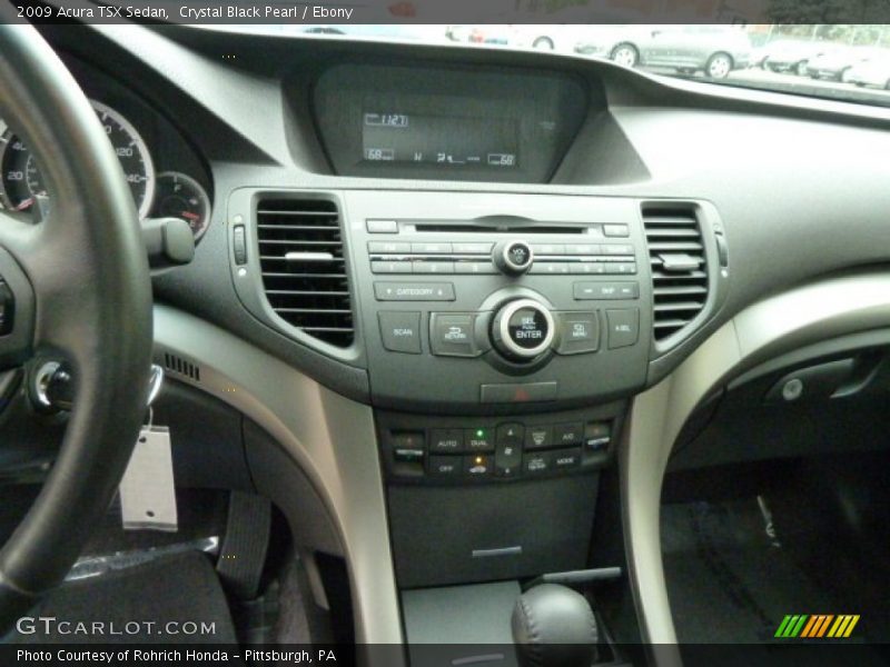 Crystal Black Pearl / Ebony 2009 Acura TSX Sedan