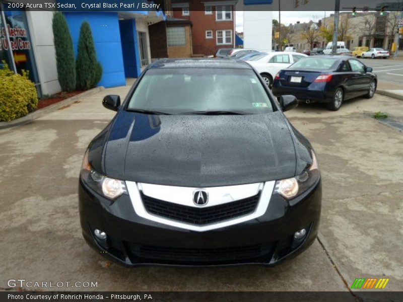 Crystal Black Pearl / Ebony 2009 Acura TSX Sedan