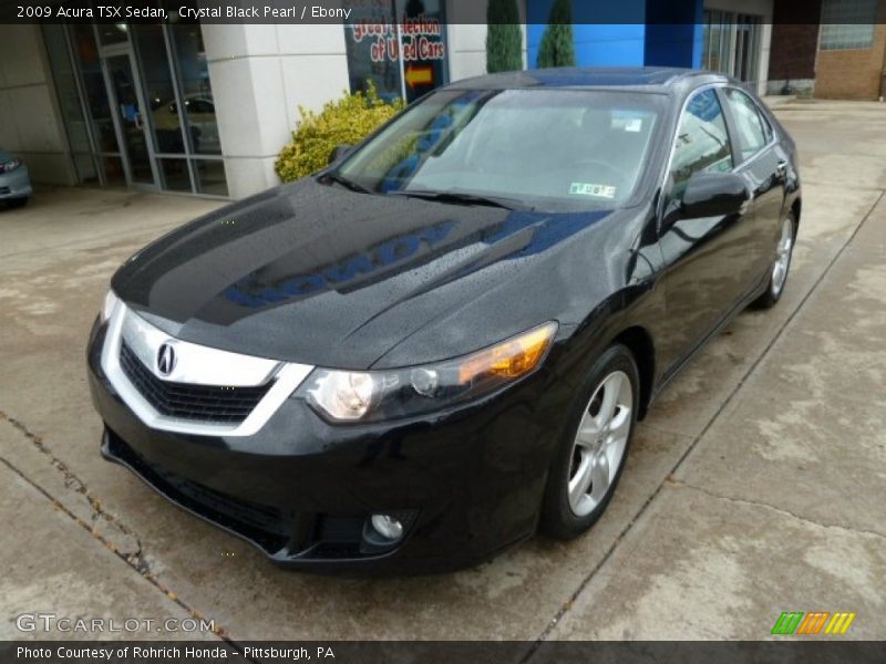 Crystal Black Pearl / Ebony 2009 Acura TSX Sedan