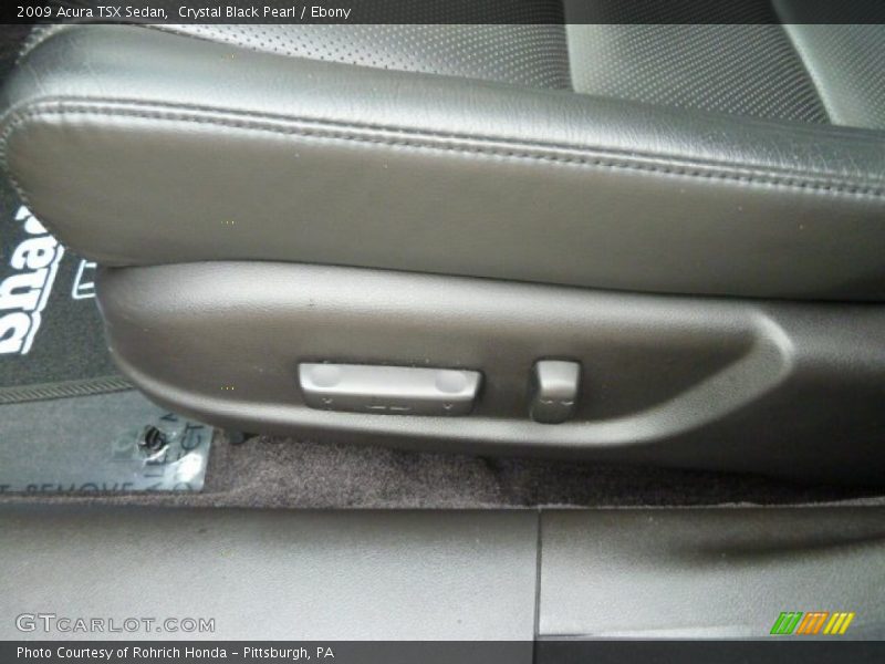 Crystal Black Pearl / Ebony 2009 Acura TSX Sedan