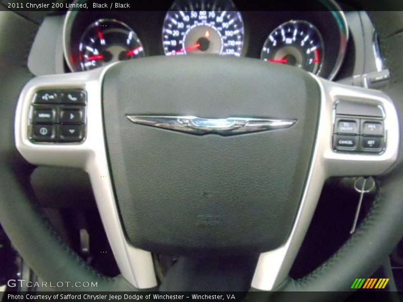 Black / Black 2011 Chrysler 200 Limited