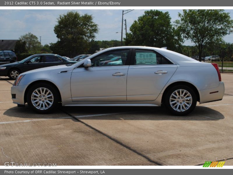 Radiant Silver Metallic / Ebony/Ebony 2012 Cadillac CTS 3.0 Sedan