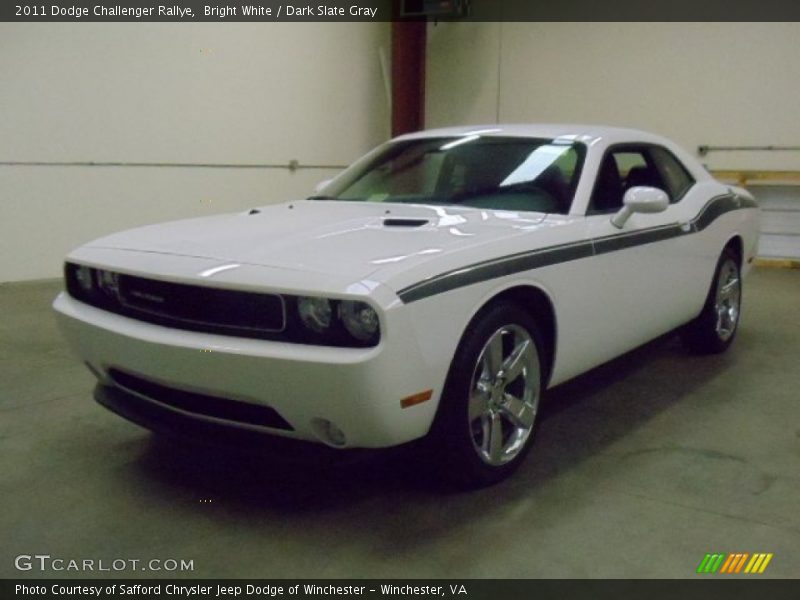 Bright White / Dark Slate Gray 2011 Dodge Challenger Rallye