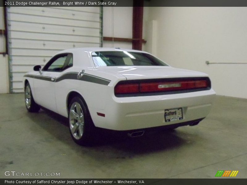 Bright White / Dark Slate Gray 2011 Dodge Challenger Rallye
