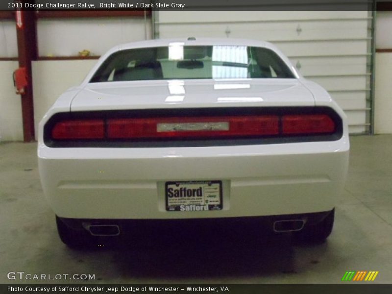 Bright White / Dark Slate Gray 2011 Dodge Challenger Rallye