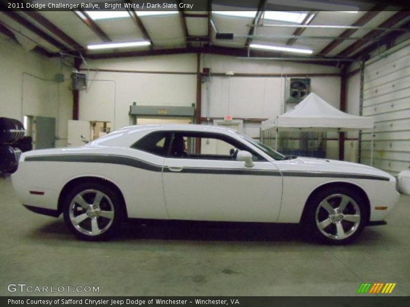 Bright White / Dark Slate Gray 2011 Dodge Challenger Rallye