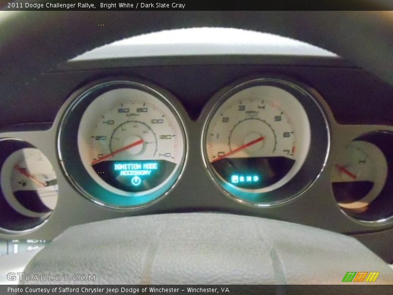 Bright White / Dark Slate Gray 2011 Dodge Challenger Rallye