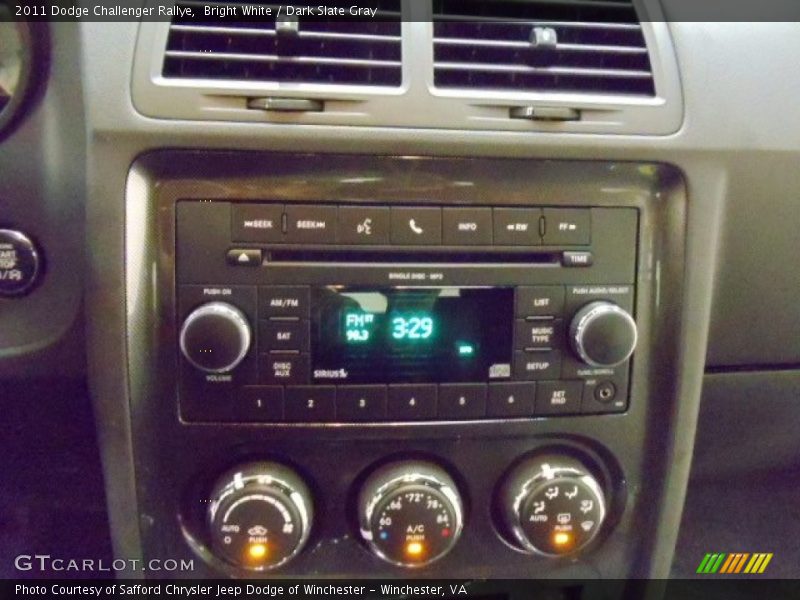 Bright White / Dark Slate Gray 2011 Dodge Challenger Rallye
