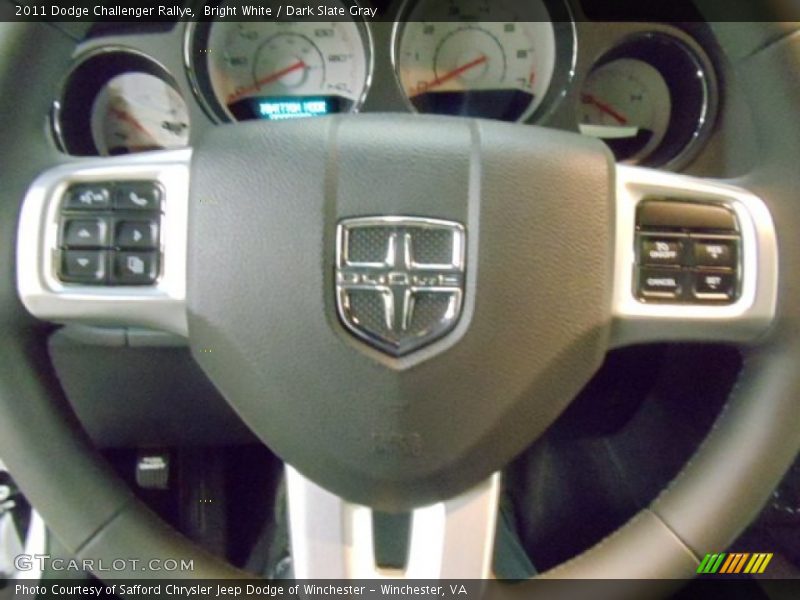 Bright White / Dark Slate Gray 2011 Dodge Challenger Rallye