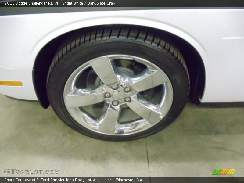 Bright White / Dark Slate Gray 2011 Dodge Challenger Rallye