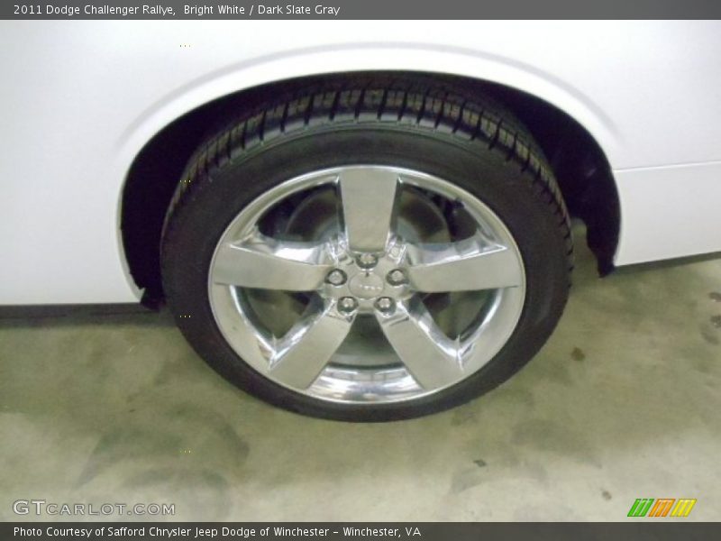 Bright White / Dark Slate Gray 2011 Dodge Challenger Rallye