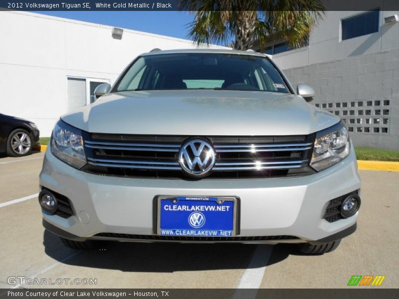 White Gold Metallic / Black 2012 Volkswagen Tiguan SE