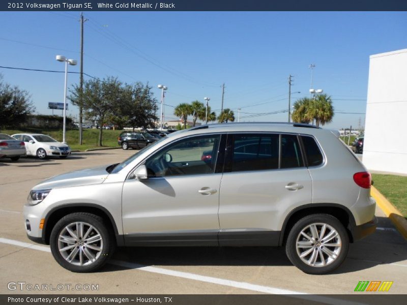White Gold Metallic / Black 2012 Volkswagen Tiguan SE