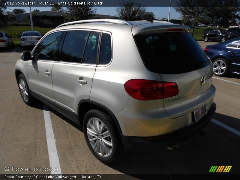 White Gold Metallic / Black 2012 Volkswagen Tiguan SE