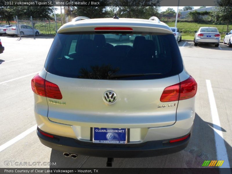 White Gold Metallic / Black 2012 Volkswagen Tiguan SE