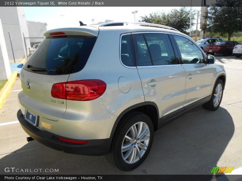 White Gold Metallic / Black 2012 Volkswagen Tiguan SE