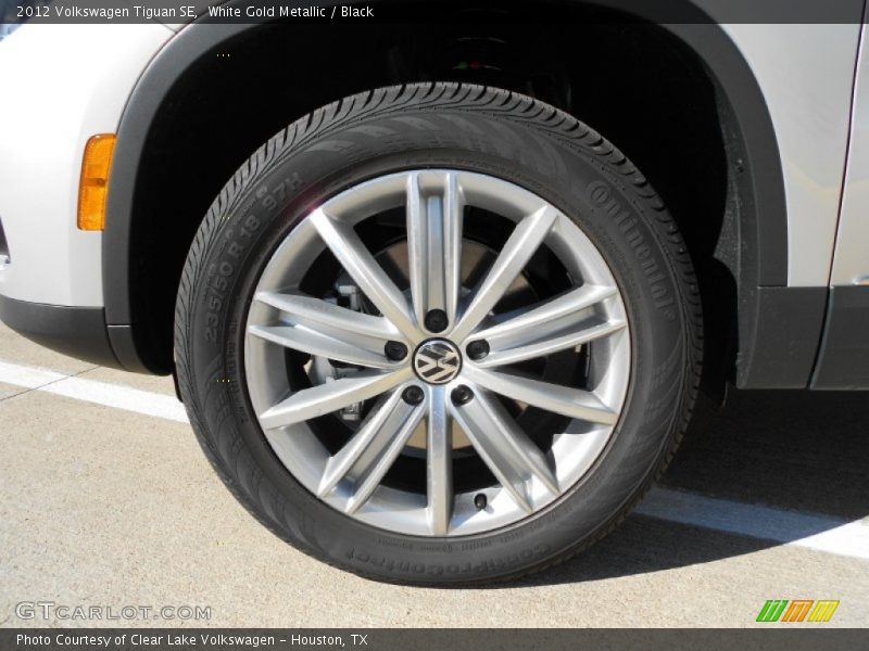 White Gold Metallic / Black 2012 Volkswagen Tiguan SE