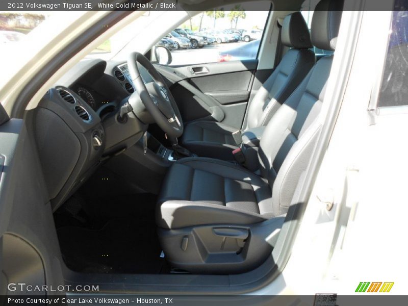 White Gold Metallic / Black 2012 Volkswagen Tiguan SE
