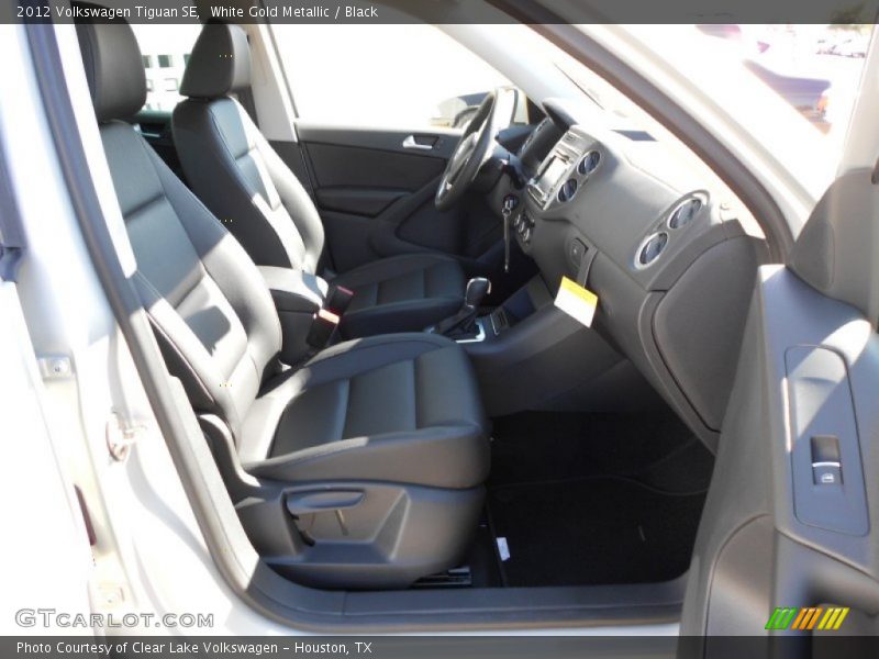 White Gold Metallic / Black 2012 Volkswagen Tiguan SE