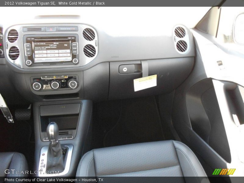 White Gold Metallic / Black 2012 Volkswagen Tiguan SE