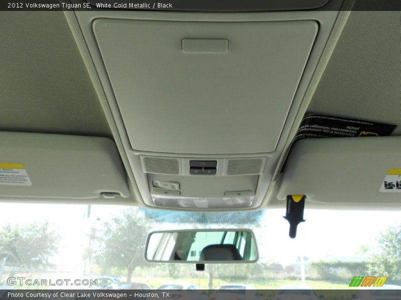 White Gold Metallic / Black 2012 Volkswagen Tiguan SE