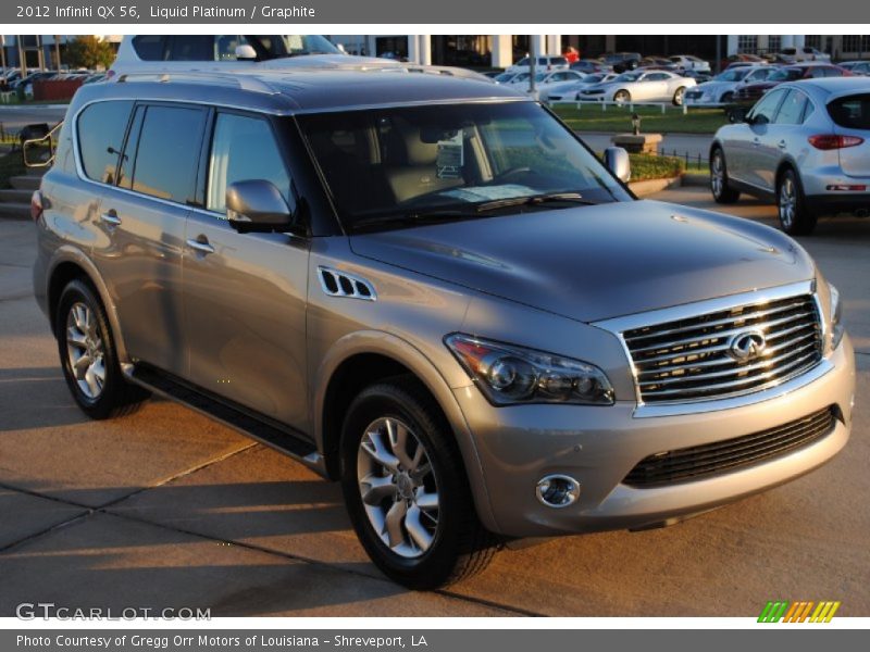 Front 3/4 View of 2012 QX 56