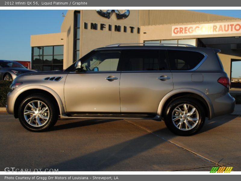 Liquid Platinum / Graphite 2012 Infiniti QX 56