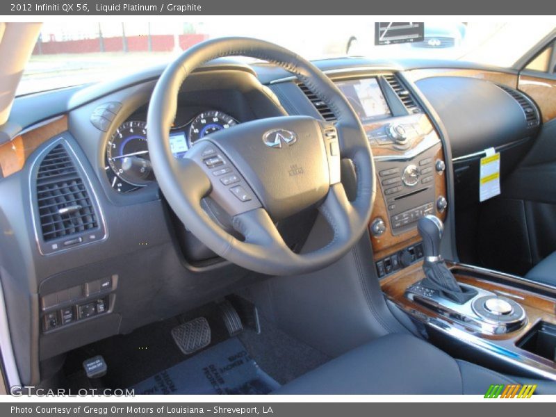 Dashboard of 2012 QX 56