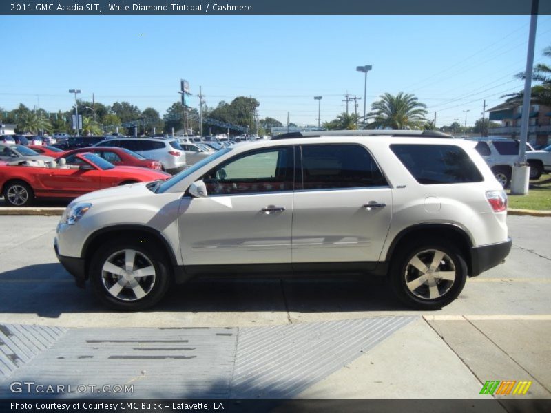 White Diamond Tintcoat / Cashmere 2011 GMC Acadia SLT
