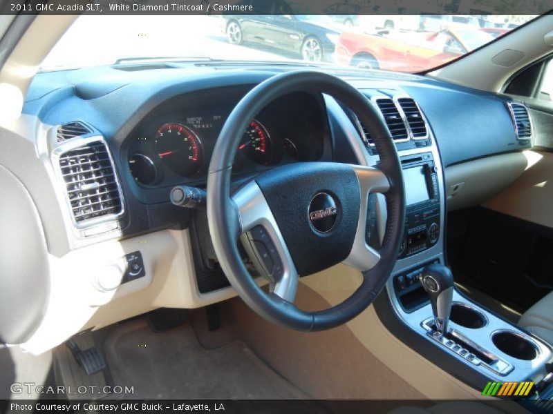 White Diamond Tintcoat / Cashmere 2011 GMC Acadia SLT