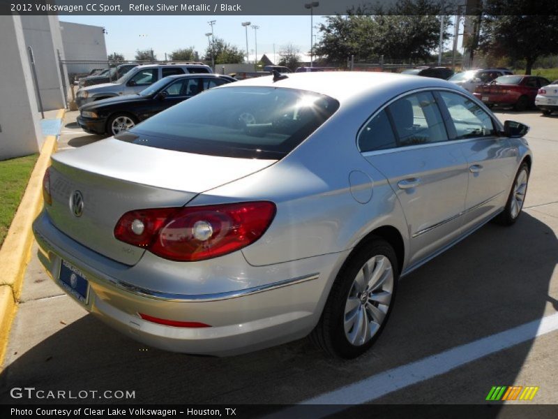 Reflex Silver Metallic / Black 2012 Volkswagen CC Sport