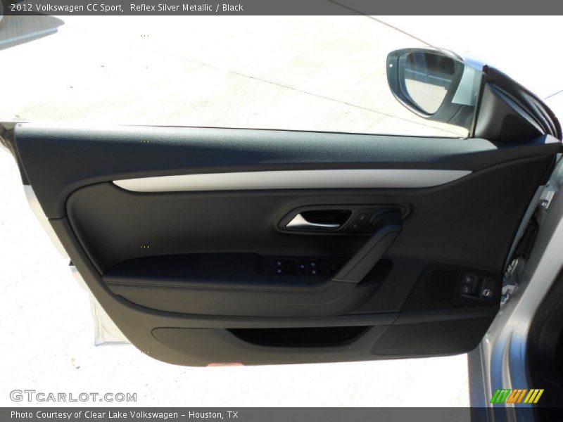 Reflex Silver Metallic / Black 2012 Volkswagen CC Sport
